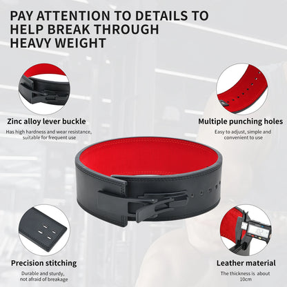 Leather Lever Lifting Belt